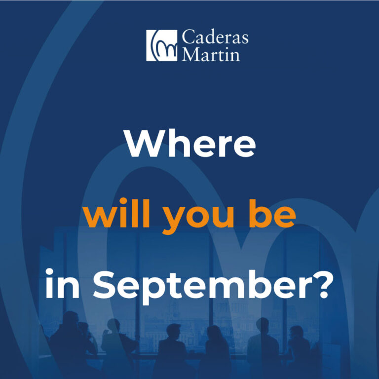 Where will you be in September - Caderas Martin