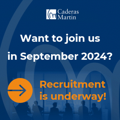 Caderas Martin, We're recruiting for September!