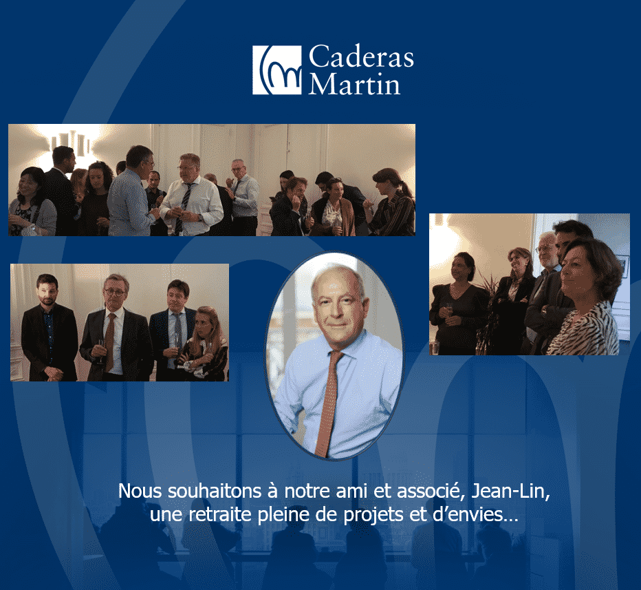 Départ en retraite de Jean-Lin Lefebvre, Expert-comptable, commissaire aux comptes, associé et administrateur - Caderas Martin