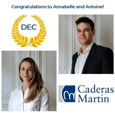 Special congratulations to our 2 employees for the French Chartered Accountancy qualification (DEC)!