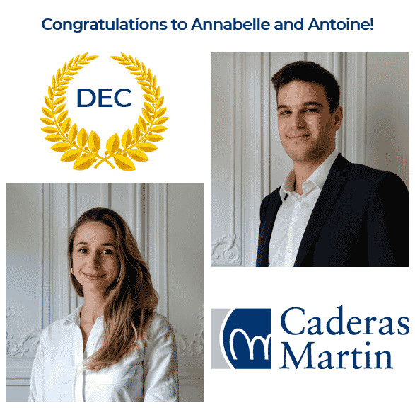Special congratulations to our 2 employees for the French Chartered Accountancy qualification (DEC)!