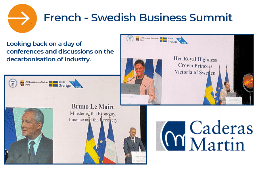 French-Swedish Business Summit - looking back on a day of conferences and discussions on the decarbonisation of industry. - Caderas Martin