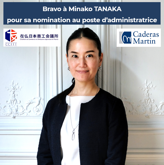 Election de Minako Tanaka au CA de la CCIJF